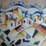 michelpinturas sobre lienzo y acrilico abstracto