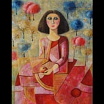 Pintora. Joana FronteraArtista mallorquina, escu