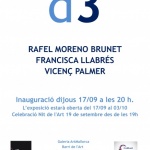 "d3" dels artistes Rafel Moreno Brunet, Francisc